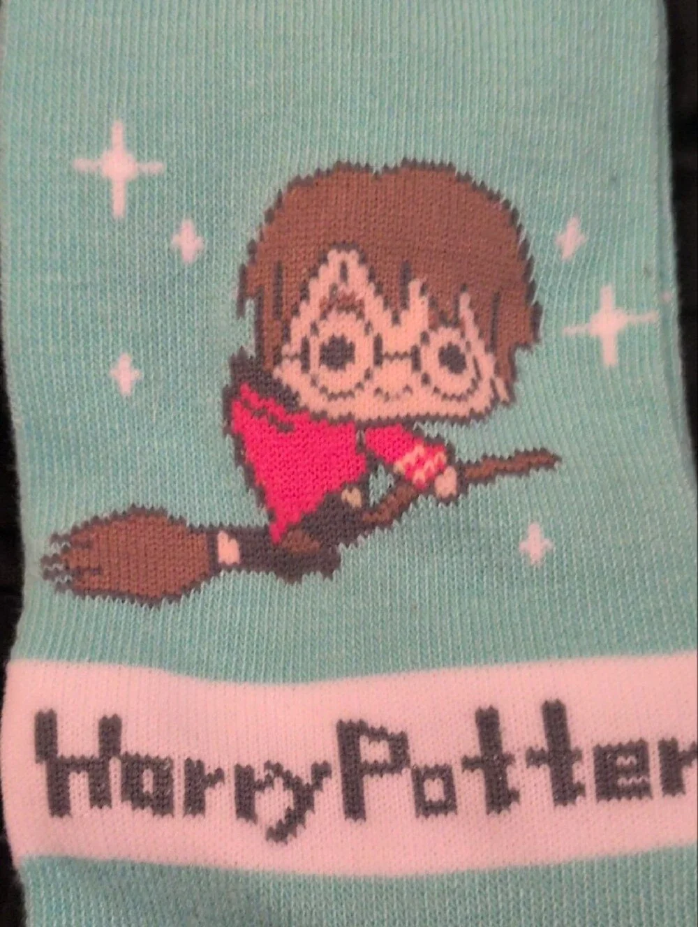 Warner Bros. Harry Potter Sea Green Socks with Red Accent